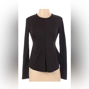 Silence + noise knit top neoprene sweater black